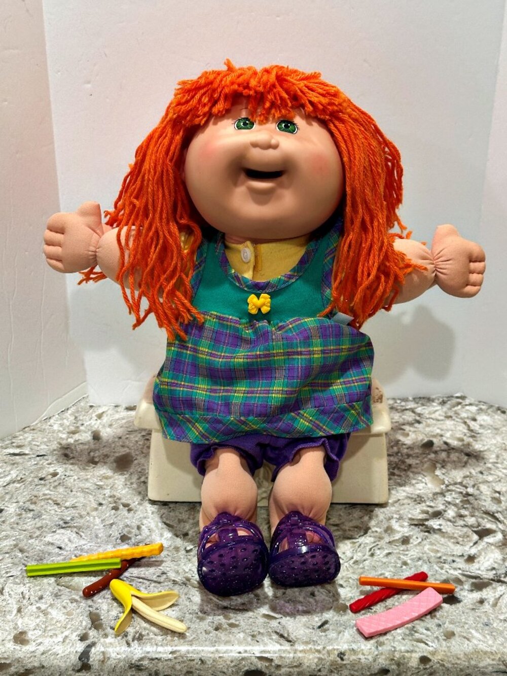 Collector's Item ONLY Vintage Cabbage Patch Kids Snack Time Doll 1990s 1995